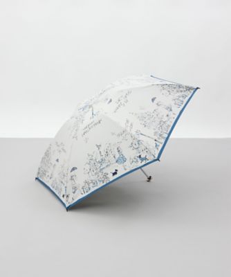 晴雨兼用折りたたみ傘 ガールプリント 1AQ 27173 | Aquascutum